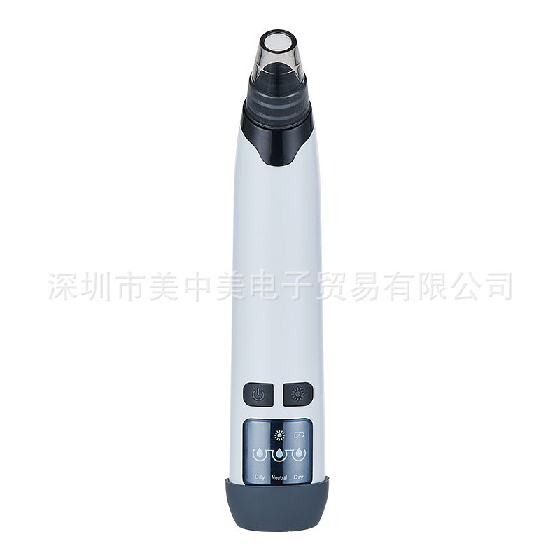 Blackhead suction heater with screen beauty instrument Electric pore cleaner new hot compress function